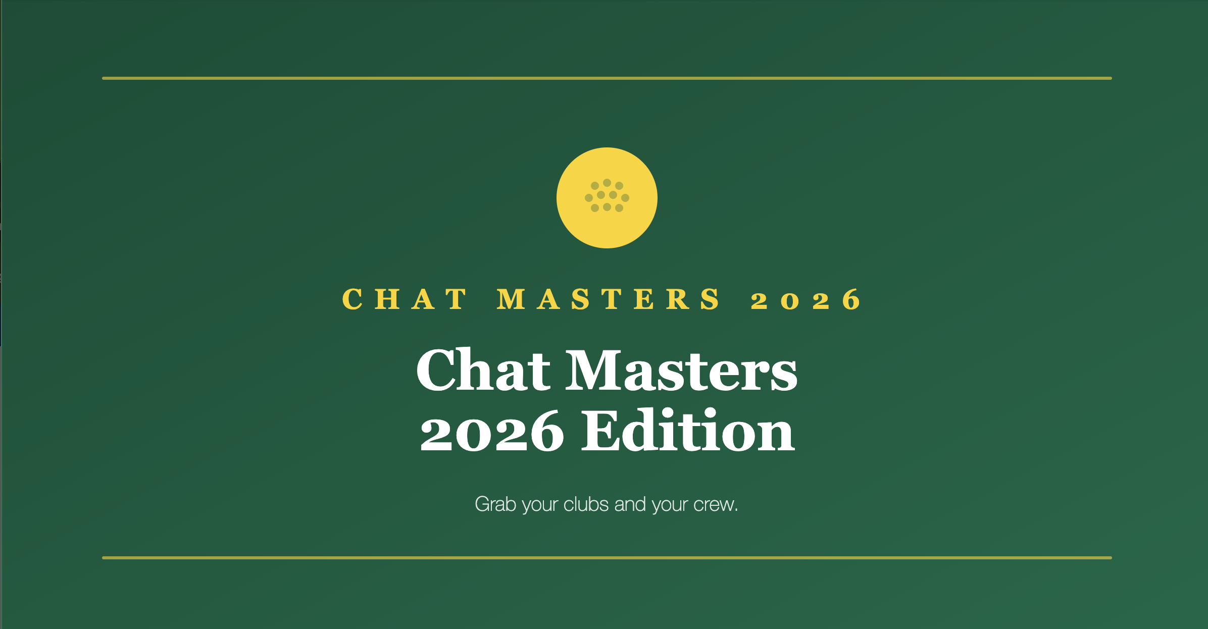 Goldogs Master Masters Tournament — 90th Masters